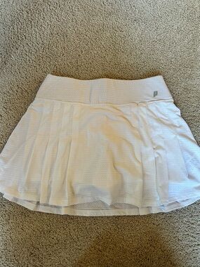 Prince White Pleated Athletic Skirt